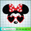 Minnie Heart Sunglasses SVG Cut File for Cricut & Silhouette 2 157 copy