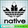 Native Feather Logo SVG, Adidas Native SVG, Adidas Logo SVG