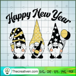New Year Gnomes SVG, Gnomes SVG, Happy New Year SVG