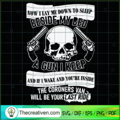 Now I Lay Me Down To Sleep B SVG Cut File for Cricut