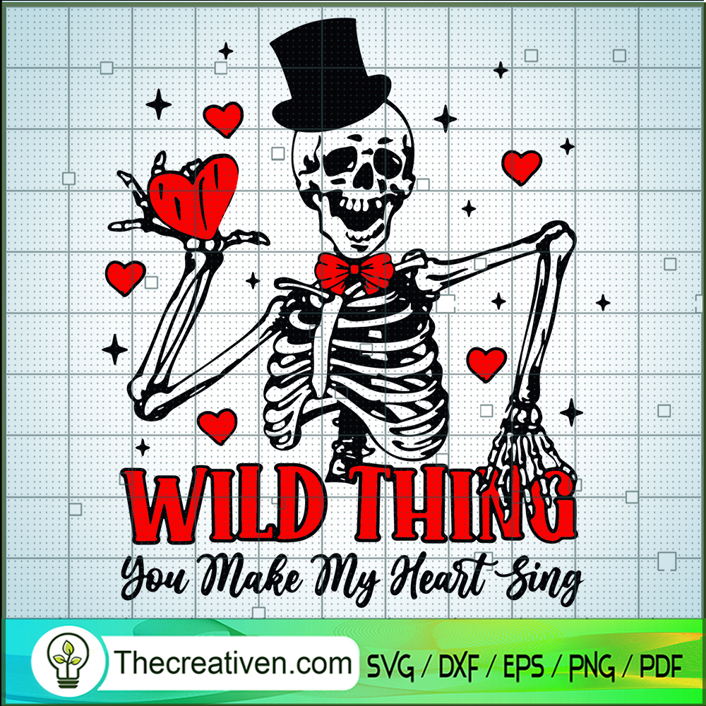 Wild Thing You Make My Heart Sing SVG Cut File for Cricut & Silhouette 1 Wild Thing You Make My Heart Sing SVG Cut File for Cricut & Silhouette