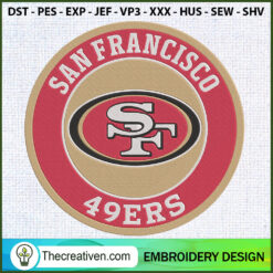 San Francisco 49Ers Logo Cir Embroidery Design