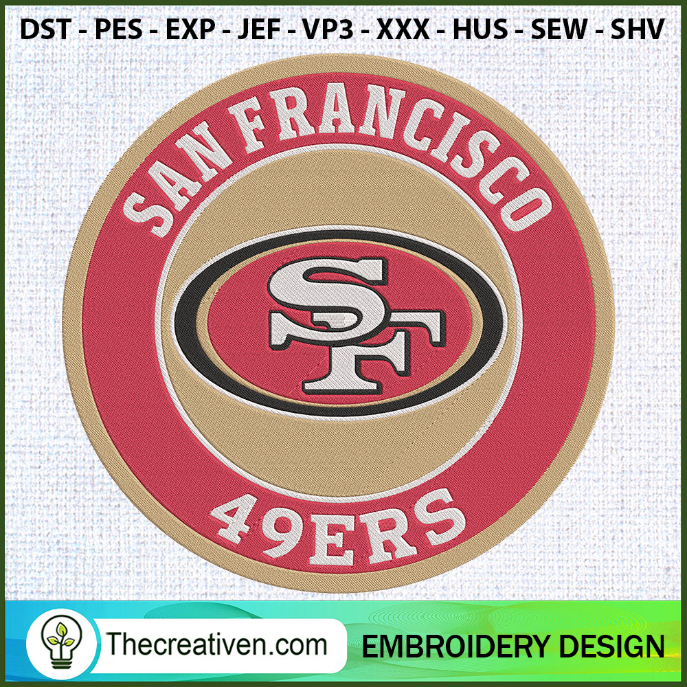 San Francisco 49Ers Logo Cir Embroidery Design 1 San Francisco 49Ers Logo Cir Embroidery Design