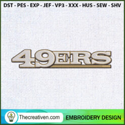 49Ers Logo Letter Embroidery Embroidery Design