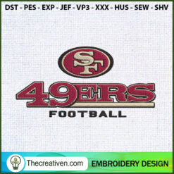 SF 49Ers Football Logo Embro Embroidery Design