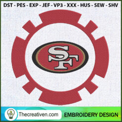 SF 49Ers Gear Logo Embroider Embroidery Design