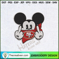 Mickey Mouse with San Franci Embroidery Design