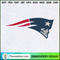 New England Patriots Logo Em Embroidery Design