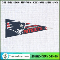 New England Patriots Triangl Embroidery Design