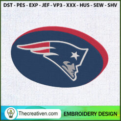 New England Patriots Ball Em Embroidery Design