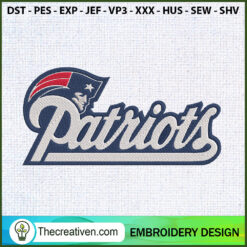 Patriots Logo Embroidery Designs Embroidery Design – Digital Download