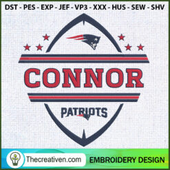 Connor Patriots Logo Embroid Embroidery Design
