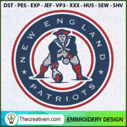 New England Patriots Logo Ci Embroidery Design Design 77806