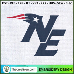 NE Logo Embroidery Designs Embroidery Design – Digital Download