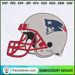 Helmet New England Patriots  Embroidery Design