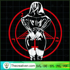 Sexy Nun Nonne Church Of Sat SVG Cut File for Cricut