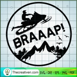 Snowmobile Braaap SVG, Braap SVG, Snowmobile SVG