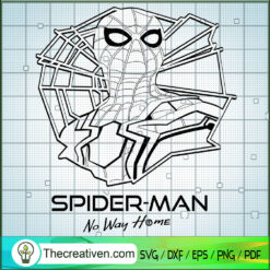 Logo Outline Spider-man No W SVG Cut File for Cricut