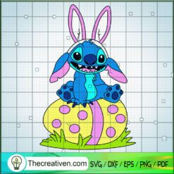 Funny Stitch Easter SVG, Happy Easter Day SVG, Funny Stitch SVG