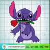 Stitch Have Rose SVG, Stitch Valentine's Day SVG, Funny Stitch SVG