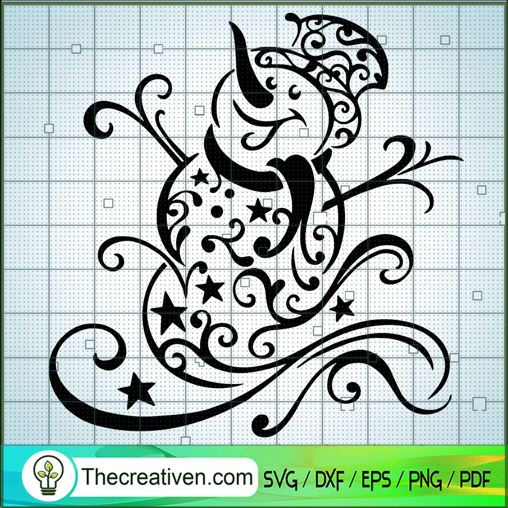Swirly Snowman SVG, Winter SVG, Snowman SVG 1 Swirly Snowman SVG, Winter SVG, Snowman SVG