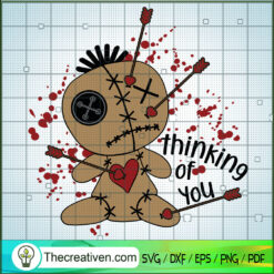 Thinking Of You SVG, Voodoo Doll SVG, Anti Valentines SVG