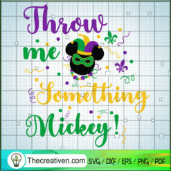 Throw Me Something Mickey SVG Cut File for Cricut & Silhouette