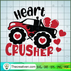 Truck Heart Crusher SVG Cut File for Cricut & Silhouette