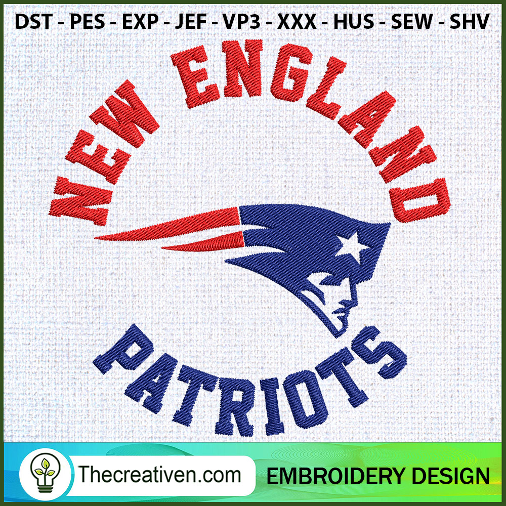 Logo Head USA New England Pa Embroidery Design 1 Logo Head USA New England Pa Embroidery Design