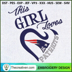 This Girl Loves New England  Embroidery Design