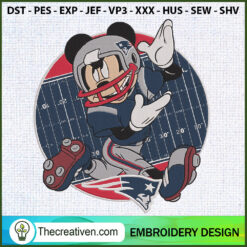 Mickey Mouse Player Patriots Embroidery Design