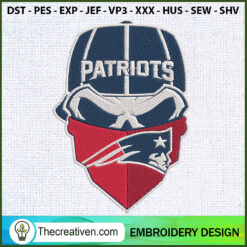 Skull Patriots Embroidery Designs Embroidery Design – Digital Download