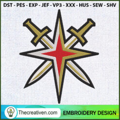 Sword and Flower Embroidery  Embroidery Design