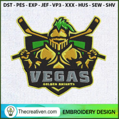 Vegas Golden Knights Warrior Embroidery Design Design 78148