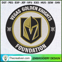 Vegas Golden Knights Foundat Embroidery Design
