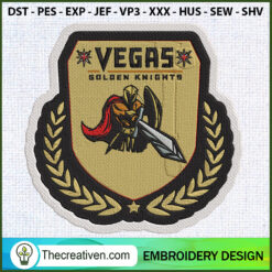 Vegas Golden Knights Logo Wa Embroidery Design