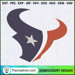 Houston Texans Logo Embroide Embroidery Design