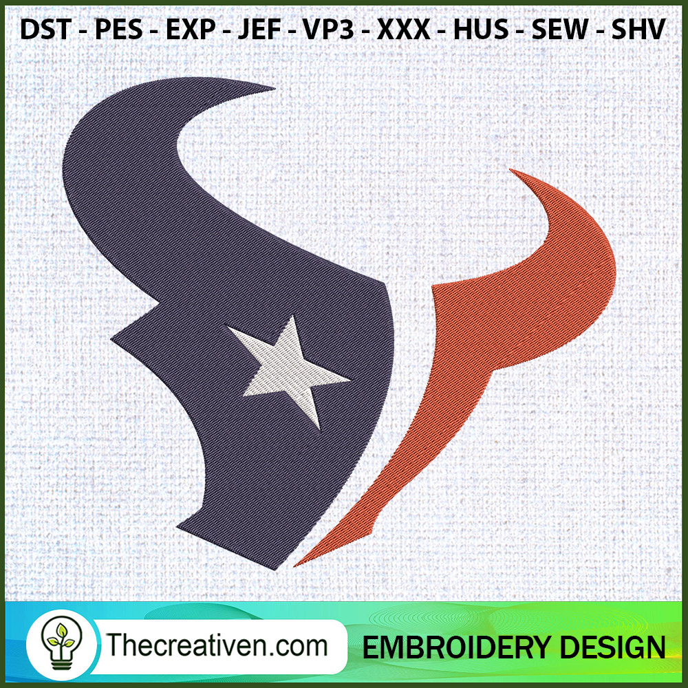 Houston Texans Logo Embroide Embroidery Design 1 Houston Texans Logo Embroide Embroidery Design