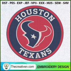 Houston Texans Logo Circle E Embroidery Design