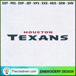 Logo Houston Texans Letter E Embroidery Design
