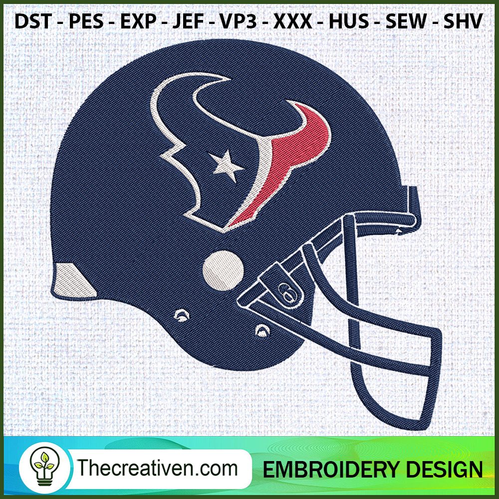 Helmet Houston Texans Embroi Embroidery Design 1 Helmet Houston Texans Embroi Embroidery Design