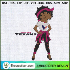 Houston Texans Girl Embroide Embroidery Design