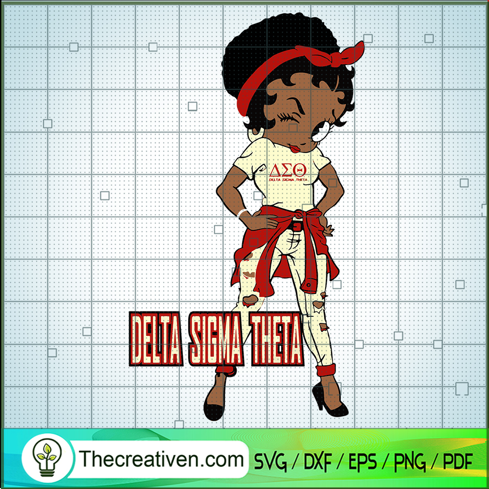 Betty Boop Delta Sigma Theta Girl SVG, Black Girl SVG, Delta Girl SVG 1 Betty Boop Delta Sigma Theta Girl SVG, Black Girl SVG, Delta Girl SVG