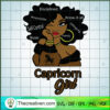 Capricorn Zodiac Birthday Girl SVG, Birthday Girl SVG, Black Girl SVG