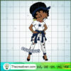 Dallas Cowboy Betty Boop Girl SVG, Black Girl SVG, Fan Girl SVG