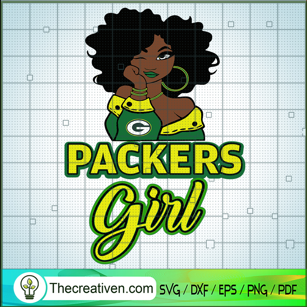 Green Bay Packer Girl SVG, Sport Fan Girl SVG, Black Girl SVG 1 Green Bay Packer Girl SVG, Sport Fan Girl SVG, Black Girl SVG
