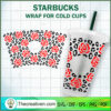 Rose Flower Starbucks Cup SVG, Starbucks Cold Cup Full Wrap SVG 3 36 copy 2
