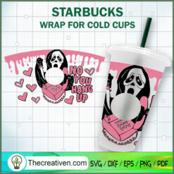 Scream Ghost No You Hang Up  SVG Cut File for Cricut