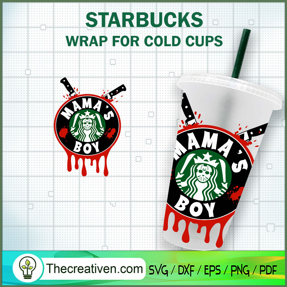 Mama's Boy Starbucks Cup SVG, Starbucks Cold Cup Full Wrap SVG 1 Mama's Boy Starbucks Cup SVG, Starbucks Cold Cup Full Wrap SVG