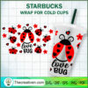 Love Bug Starbucks Cup SVG, Starbucks Cold Cup Full Wrap SVG